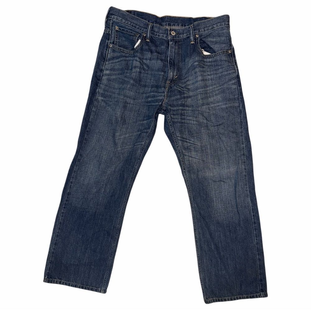 Vintage Levi's 569 Jeans Men 34x30 Blue Cotton Denim Straight Leg Dark Wash EUC